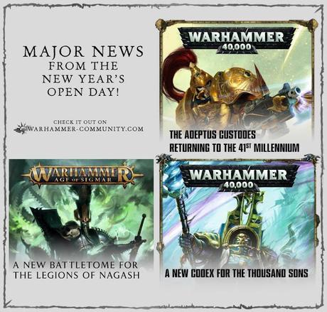 Nuevos codex, Battletomes y mas desde el New Year's Open Day