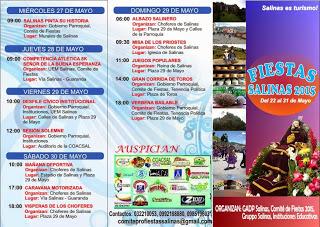 Programa de fiestas Salinas 2015