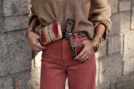 Pantalón de pana rosa