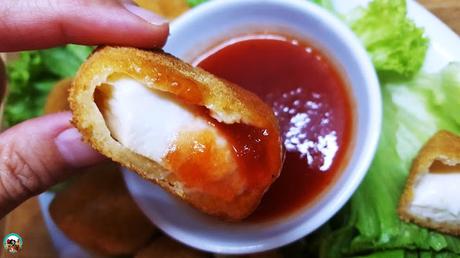 Bolas de queso y pistachos