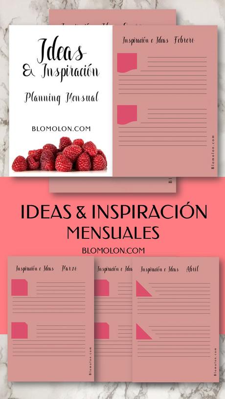 Planning Inspiración & Ideas Mensuales Gratuitos