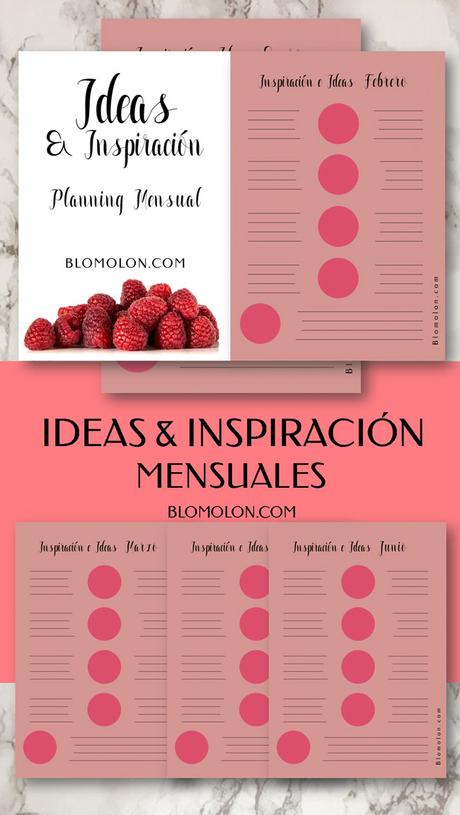 Planning Inspiración & Ideas Mensuales Gratuitos