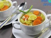 Porrusalda crema puerros olla