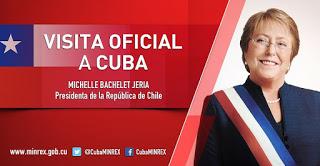 Bachelet exhorta a ampliar nexos económicos con Cuba