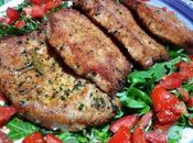 Receta filetes lomo empanados Filetti maiale impanati pomodori