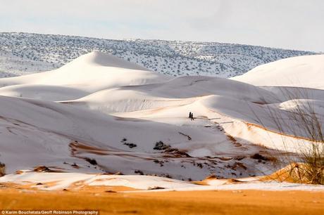 Espectaculares fotos! La nieve cubre partes del DESIERTO DE SAHARA por tercera vez en 40 años