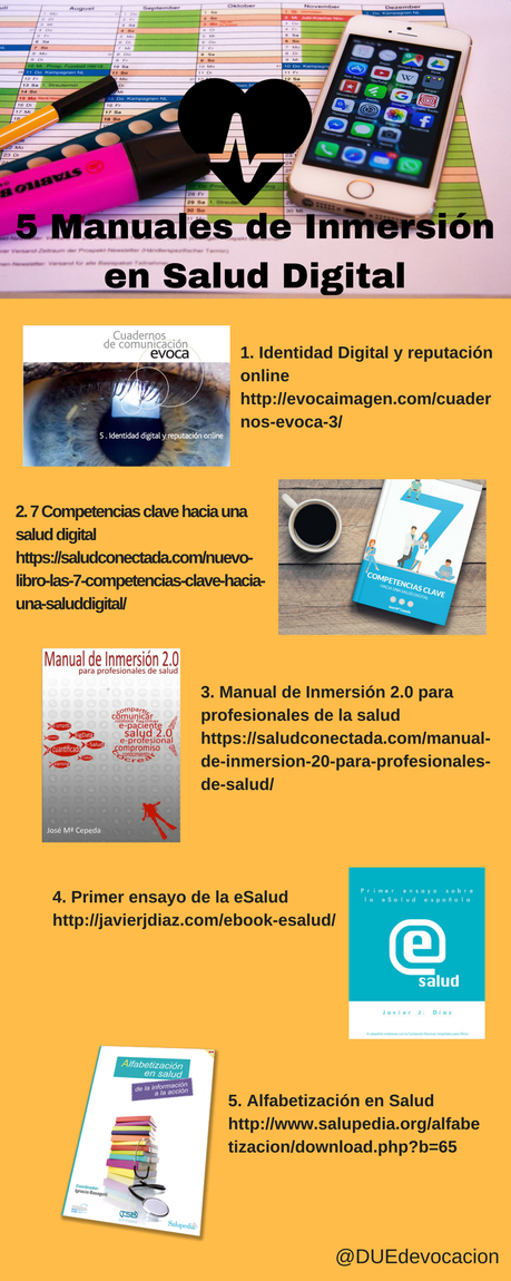 #Infografia 5 Manuales de Inmersión en Salud Digital #Infografia 5 Manuales de Inmersión en Salud Digital
