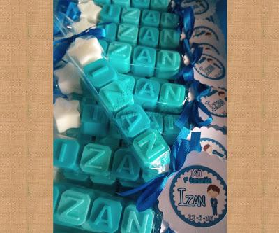 NOMBRE letras jabón detalles comunión