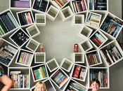 Idea estantería madera forma flores para casa