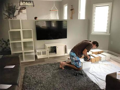 Idea de estantería de madera con forma de flores para tu casa Idea de estantería de madera con forma de flores para tu casa