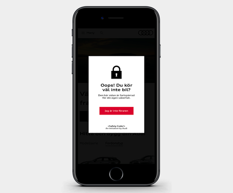 Safety Code, el plugin de Audi para evitar accidentes por mirar el móvil