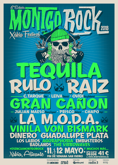 [Noticia] Tequila encabeza el cartel del Montgorock 2018