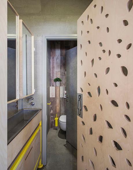 Diseño interior en cafetería de Tel Aviv