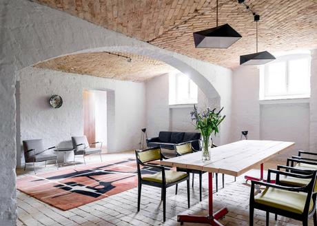 Diseño interior de un apartamento de verano a las afueras de Berlín.