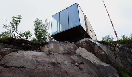 Cabañas sobre el mar, diseño en una isla Noruega.