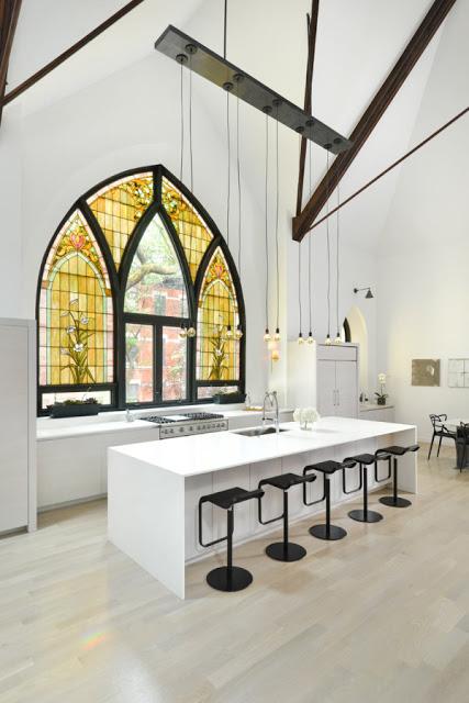Iglesia transformada en loft en Chicago