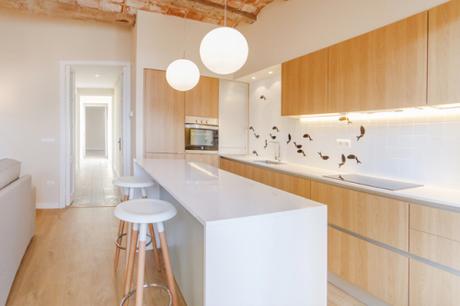 Diseño interior en piso de Barcelona