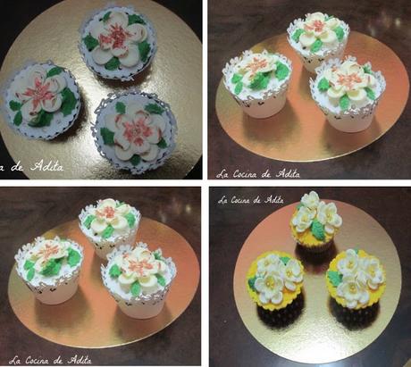 Cupcakes rellenos de mermelada de higos