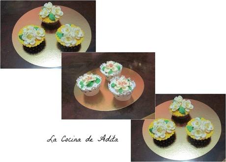 Cupcakes rellenos de mermelada de higos