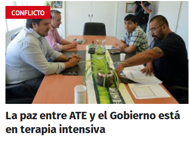La paz entre ATE y el Gobierno está en terapia intensiva