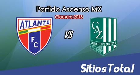 Atlante vs Atlético Zacatepec en Vivo – Ascenso MX – Viernes 12 de Enero del 2018