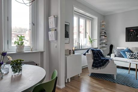 estilo nórdico estilo escandinavo espacios pequeños decoración diseño mini pisos diseño interiores decorar estudio decoración piso alquiler decoración nórdica cocina abierta 