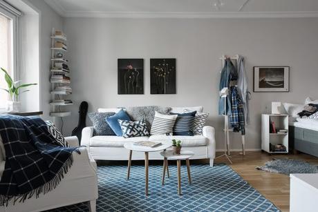 estilo nórdico estilo escandinavo espacios pequeños decoración diseño mini pisos diseño interiores decorar estudio decoración piso alquiler decoración nórdica cocina abierta 