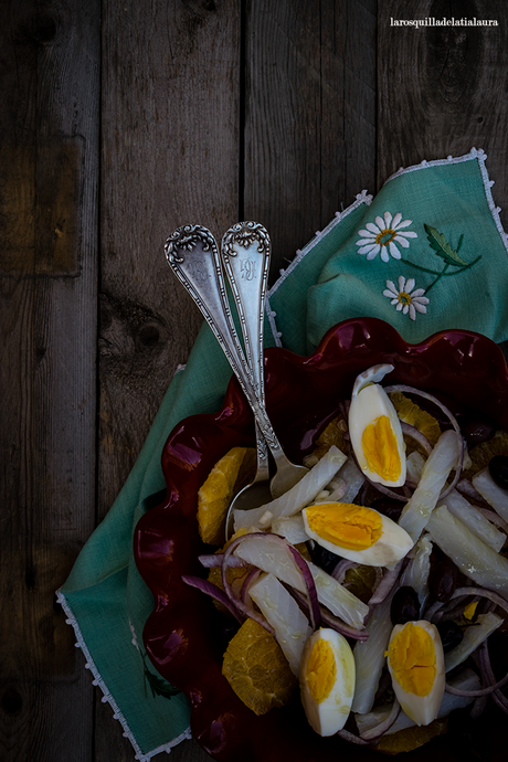 REMOJÓN ANDALUZ {Ensalada de bacalao y naranja}