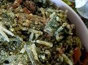 Risotto ternera espinacas setas