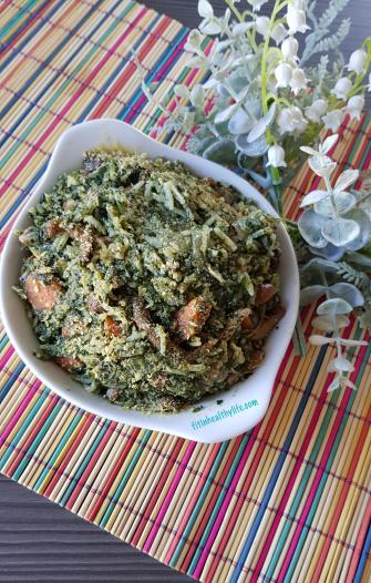 RISOTTO DE TERNERA CON ESPINACAS Y SETAS