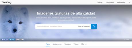 Derechos de autor y licencias de imágenes gratuitas Captura de pantalla del banco de imágenes Pixabay.