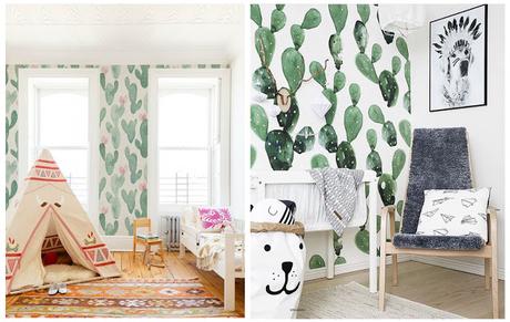 Cactus en decoración.Tendencias