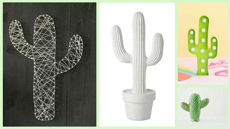 Cactus en decoración.Tendencias