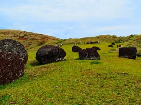 Puna Pao. La cantera de los pukao. Rapa Nui Puna Pao. La cantera de los pukao. Rapa Nui