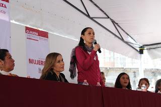ENCUENTRO DE MUJERES CON CLAUDIA SHEINBAUM EN LA PLAZA DE SANTO DOMINGO