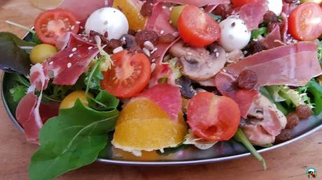 Ensalada de jamón serrano Ensalada de jamón serrano