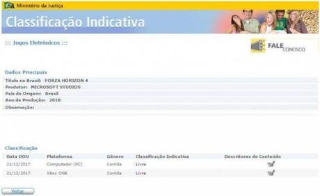 Forza Horizon 4 se registra en Brasil