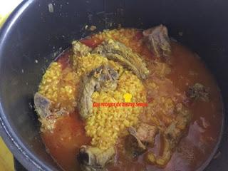 ARROZ CON COSTILLAS ADOBADAS EN OLLA GM E, F Y G