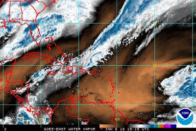 Lluvias en República Dominicana a causa de vaguada