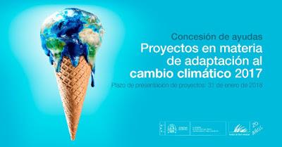 Convocatoria de concesión de ayudas de la Fundación Biodiversidad, en régimen de concurrencia competitiva, para la realización de proyectos en materia de adaptación al cambio climático 2017 Convocatoria de concesión de ayudas de la Fundación Biodiversidad, en régimen de concurrencia competitiva, para la realización de proyectos en materia de adaptación al cambio climático 2017