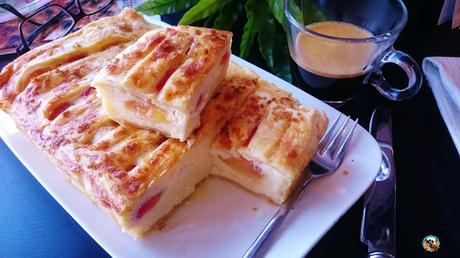 Tarta de hojaldre y papaya Tarta de hojaldre y papaya