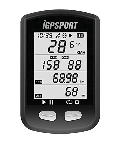 iGPSPORT iGS10 (versión española) - Ciclo computador GPS bicicleta ciclismo.Cuantificador grabación datos y rutas.Pantalla anti- reflejos,gran contraste.Conexión Sensores ANT+/2.4G. Bluetooth.IPX6