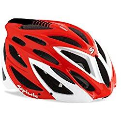 Spiuk Zirion - Casco unisex, color rojo / blanco, talla 53 - 61