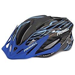 Prowell F59R Vipor F59R - Casco de ciclismo negro y azul Talla:M (55-61 cm)