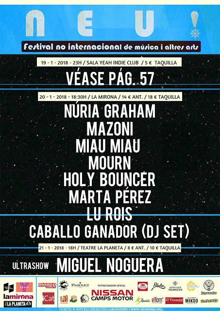 [Noticia] Cartel completo del NEU! Festival No Internacional De Música i Altres Arts