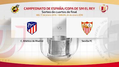 El Sevilla FC se enfrentará al Atlético de Madrid en los cuartos de la Copa del Rey