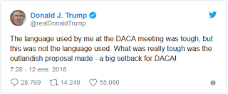 Vea reacción de Trump tras sus comentarios racistas y xenofobos