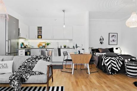 Mini estudio de 38 m2 lleno de estilo