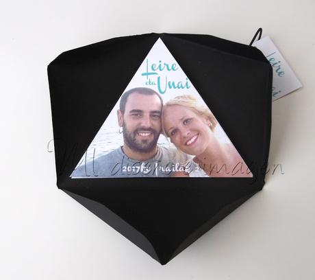 Invitaciones de boda pirámide