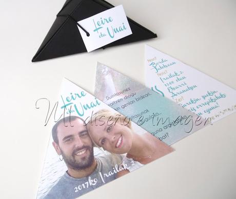 Invitaciones de boda pirámide